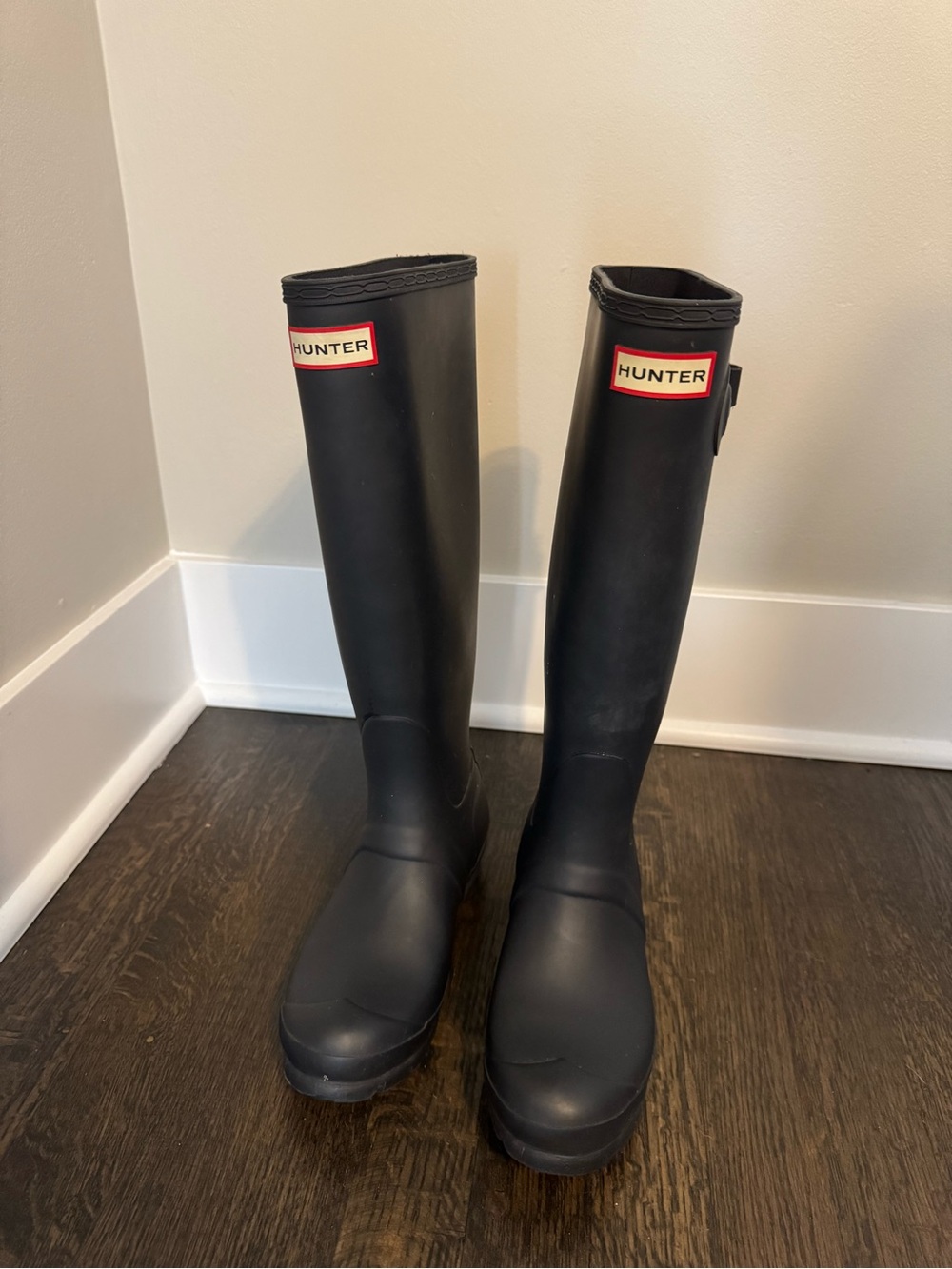 Hunter Tall Navy Boots